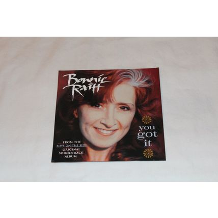 Bonnie Raitt 5" Promo Single with Original Insert-YOU GOT IT