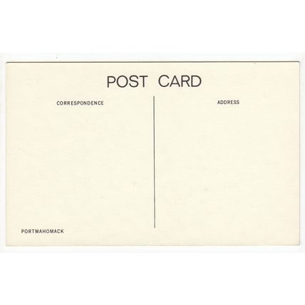 Caledonian Hotel in Snow Portmahomack Postcard Sketch Art 1972
