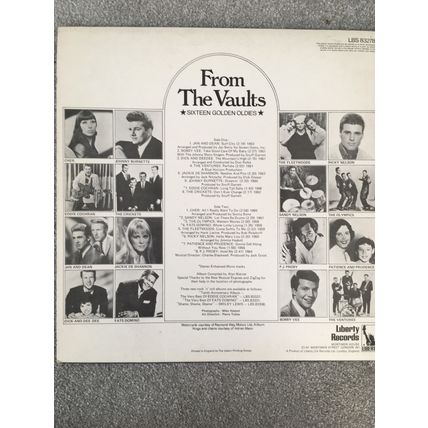 FROM THE VAULTS (UK VARIOUS ARTISTS VINYL LP)