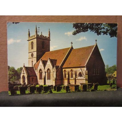THE PARISH CHURCH, BLADON, OXFORD , used vintage postcard 1970 pm #