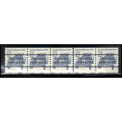 2132a 12c Stanley Steamer Fine MNH Dry Gum PNC 2/5 Line Gap X2058
