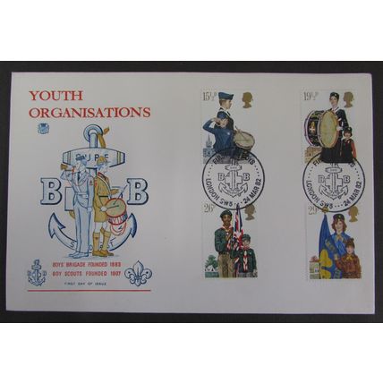 STUART- YOUTH ORGANISATIONS FIRST DAY COVER 1982