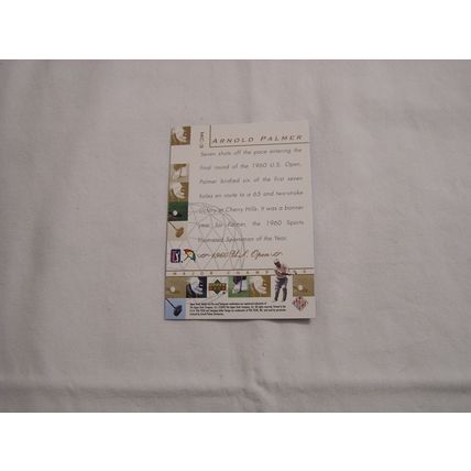 Arnold Palmer 2003 Upper Deck MAJOR CHAMPIONS NO. MC-3