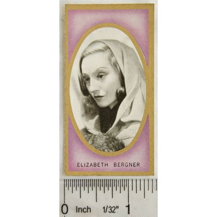 1938 Carreras Film Favourites No. 38 Elizabeth Bergner