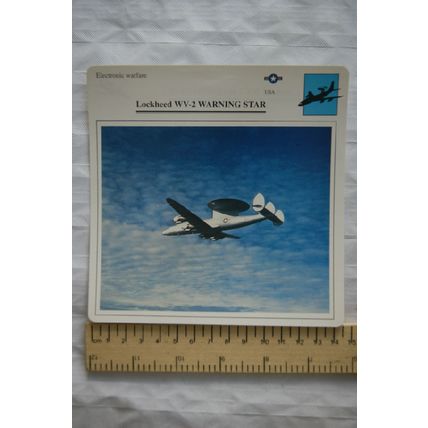 Lockheed WV-2 Warning Star - USA - Electronic Warfare - Collectors Club Card