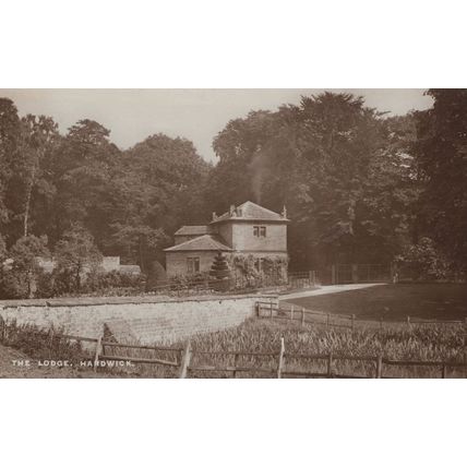 Hardwick Lodge Leicester Farm WW1 1918 Real Photo Postcard