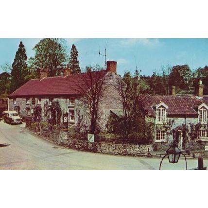 The Village Inn Lastingham Hutton Le Hole Entrance Sign Postcard