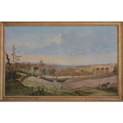 Chelmsford Essex From Springfield Hill in 1842 Painting Postcard
