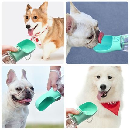 Portable Dog Water Bottle for Small Dogs Large Bowl Outdoor Walking Puppy Pet Tr