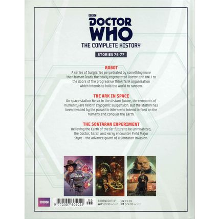 DOCTOR WHO COMPLETE HISTORY VOL 22 TOM BAKER THE ARK IS SPACE HACHETTE