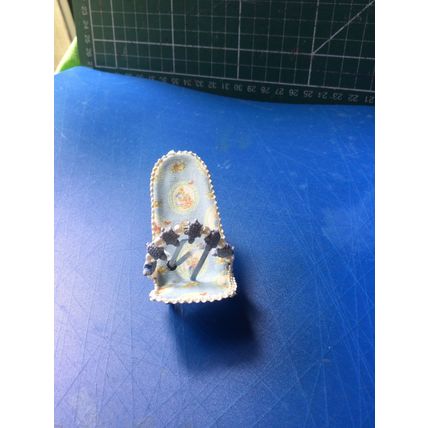 Bouncy Chair Blue handmade 1:12th Dolls House Miniature