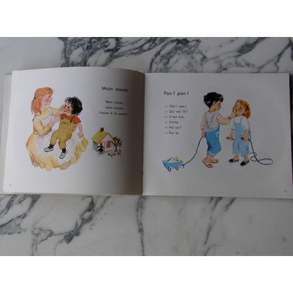 Premier Jeux Retro Audio Book Vinyl Record French Children Singing Song language