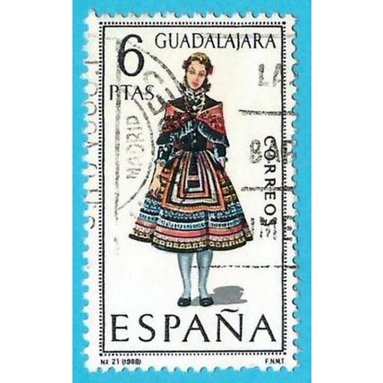 ESPAÑA. 1968. EDIFIL # 1847. TRAJE REGIONAL. GUADALAJARA