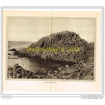 GIANT'S CAUSEWAY, Book Illustration, 1930