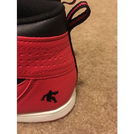 AND1 Youth Boys Red White Black Athletic Shoes Sneakers High-Top Size 6