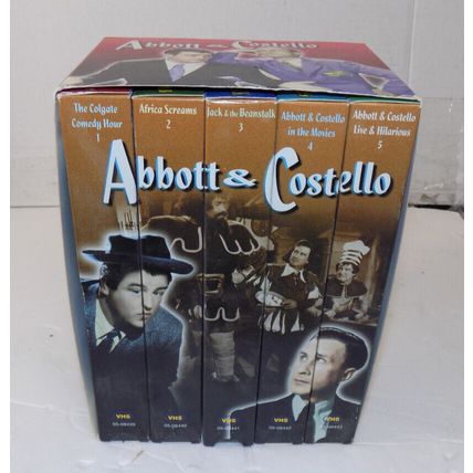 Abbott & Costello Collector Series 5 Pack VHS Tapes 1998 Good Times Home Video