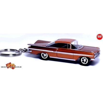 RARE KEYCHAIN 1959/60 GOLD CHEVY BEL AIR IMPALA CUSTOM Ltd Ed GREAT GIFT