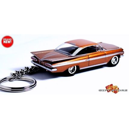 RARE KEYCHAIN 1959/60 GOLD CHEVY BEL AIR IMPALA CUSTOM Ltd Ed GREAT GIFT