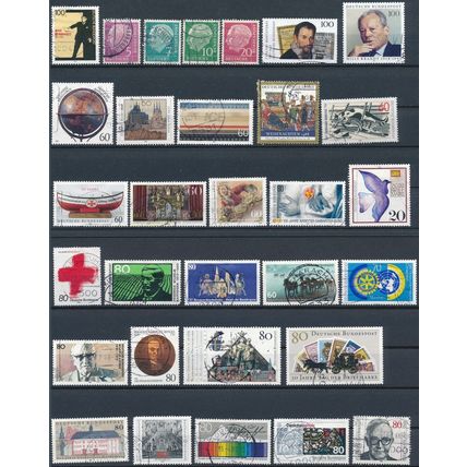 178x Stamp Mix - West Germany & Federal Republic - Used Hinged
