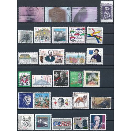 178x Stamp Mix - West Germany & Federal Republic - Used Hinged
