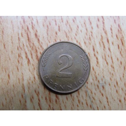 1989f 2 Pfennig Germany Coin