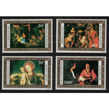 Cameroun Rubens Belini Paintings Christmas 4v 1976 MNH SG#777-780