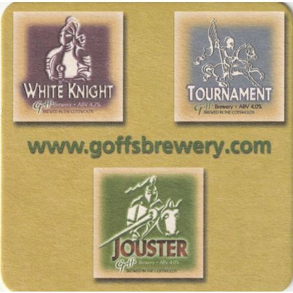 BEER MAT - GOFFS BREWERY - VARIOUS BEERS - (Cat No 003) - (2006)
