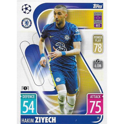 Match Attax UCL/UEL/UECL 2021-22: Chelsea FC, Midfielder - Ziyech