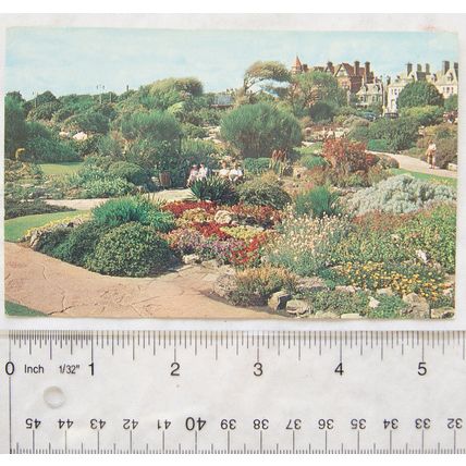1963 postcard The Rock Gardens, Southsea