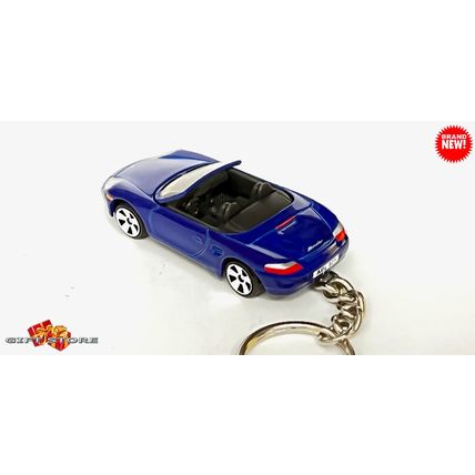 VERY RARE KEYCHAIN BLUE PORSCHE BOXSTER S 986 CUSTOM Ltd Ed.