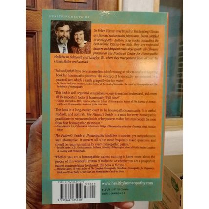 The Patient's Guide to Homeopathic Medicine [Paperback] Robert W. Ullman and Jud