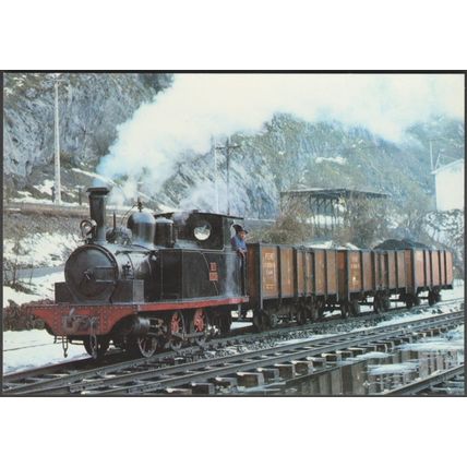 Locomotora 11 El Elsa, Hulleras de Sabero y Anexas - Ferroviaries Tarjeta Postal
