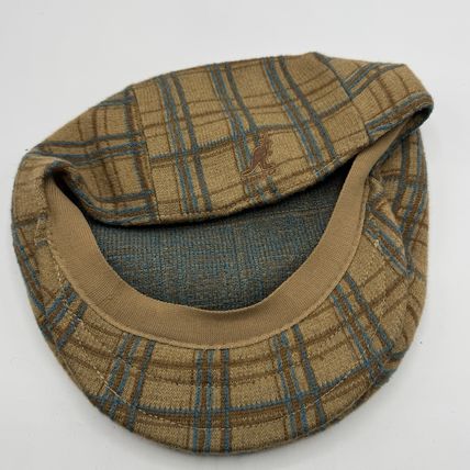 Kangol Plaid Flat Cap 80% Wool 20% Chlorofibre X/L NWT Unisex