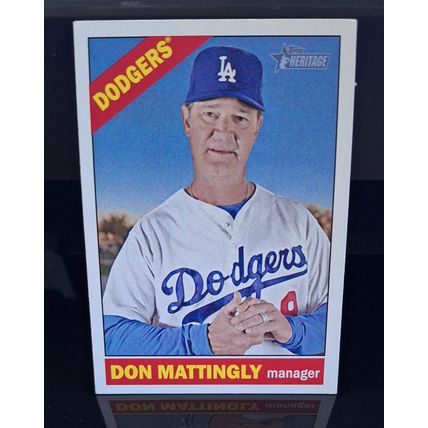 DON MATTINGLY 2015 TOPPS HERITAGE BASEBALL CARD #116