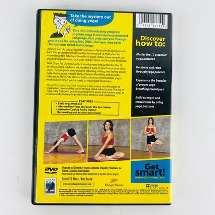 Basic Yoga Workout for Dummies DVD Fitness Exercise Workout