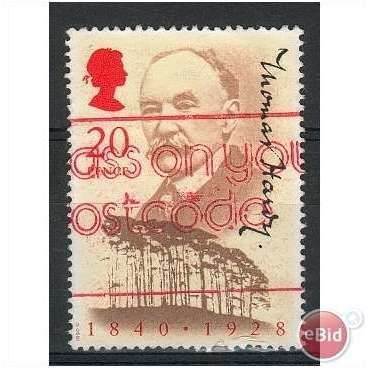 GB stamps 1990 used single - SG 1506 - 150th Birth Anniversary of Thomas Hardy
