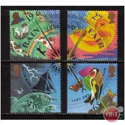 Great Britain 2001 The Weather Unmounted Mint MNH SG 2197-2200 Sc1963-1966 stamp
