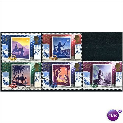1988 Christmas Set SG1414-1418 Very Fine Used