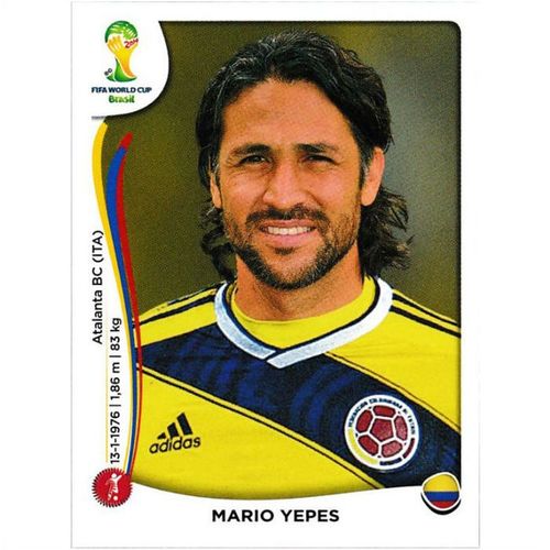 2014 Panini World Cup Soccer Stickers - #187 - Mario Yepes