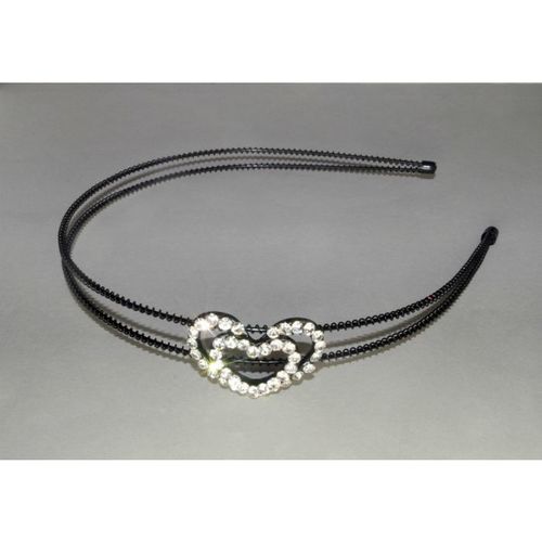 Love Heart Crystal Rhinestone Hair Clip Grip Band Jewellery 2236