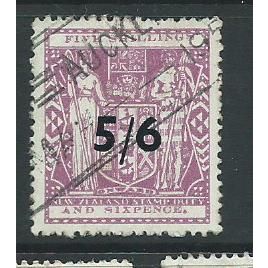 a new zealand stamps sgf214w sg f214w used surcharge