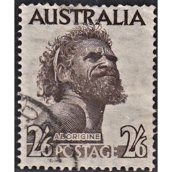 AUSTRALIA, 1952 2/6d Aborigine, SG 253 (Scott #248), used