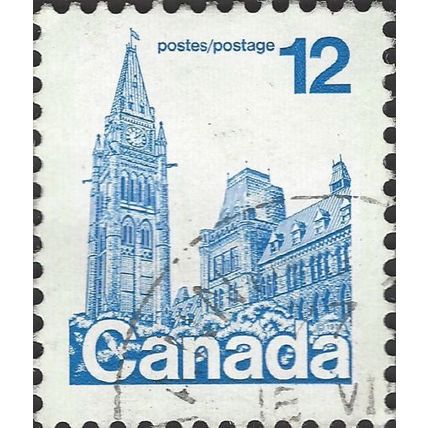 CANADA, Houses of Parliament, blue 1977, 12c, #5