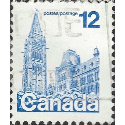 CANADA, Houses of Parliament, blue 1977, 12c, #4