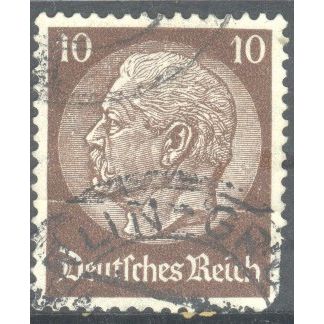 Germany 1934 - 10pf brown - President Von Hindenburg - used 2