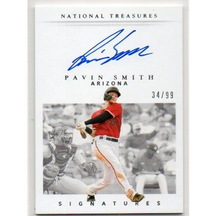 NATIONAL TREASURES PAVIN SMITH AUTO #/99