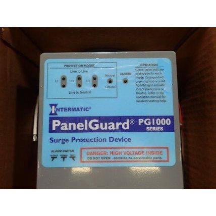 INTERMATIC PG1000-480-3Y PANELGUARD PG1000,HARDWIRED SURGE PROTECTOR,480VAC,EI
