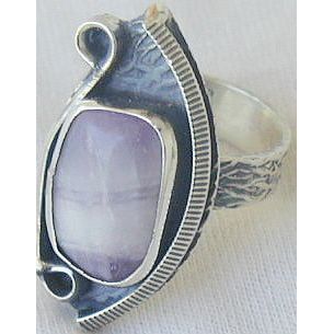 Purple glass ring-RHM-125