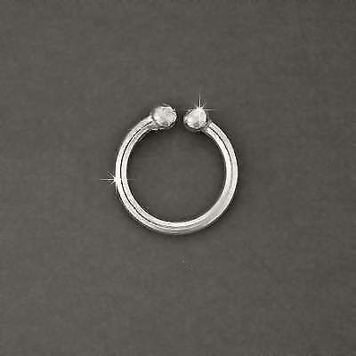 925 Sterling Silver 7mm x 1mm Body Clip Sold by the Each