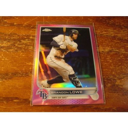 2022 Topps Chrome/Optic, 4-Cards, Pink, LOWE/MACHADO/MOLINA/BETTS